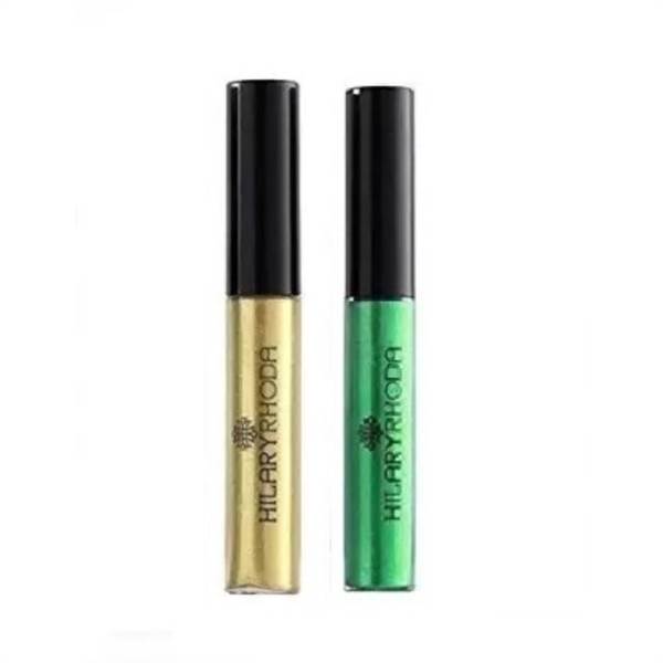 Hilary Rhoda Waterproof Glitter Shimmer Eye Liner 20 Ml (Golden,Green)